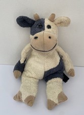 Jellycat Bunglie Cow Vintage 7” Small Soft Stuffed Toy  Beanie Rare 