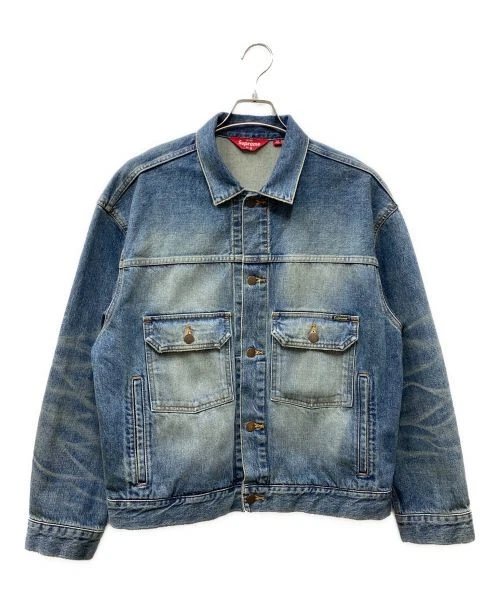 Veste en jean camionneur selvedge vieilli S 24Fw