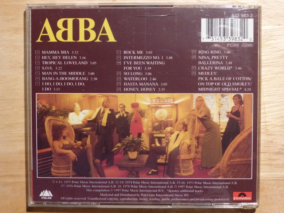 ABBA - Same Title -ST-  CD Remaster Neuwertig- incl. Mamma Mia -S.O.S. -Rock Me  - Bild 2 von 4