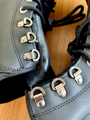 New ~ STEEL BLUE Argyle Work BOOTS Black Steel Cap Ortho Trisole Leather Size 11 - Picture 13 of 13