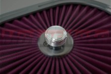 Chrome Knurled Round Air Cleaner Wing Nut 14-20 Thread Street Hot Rat Rod Sbc