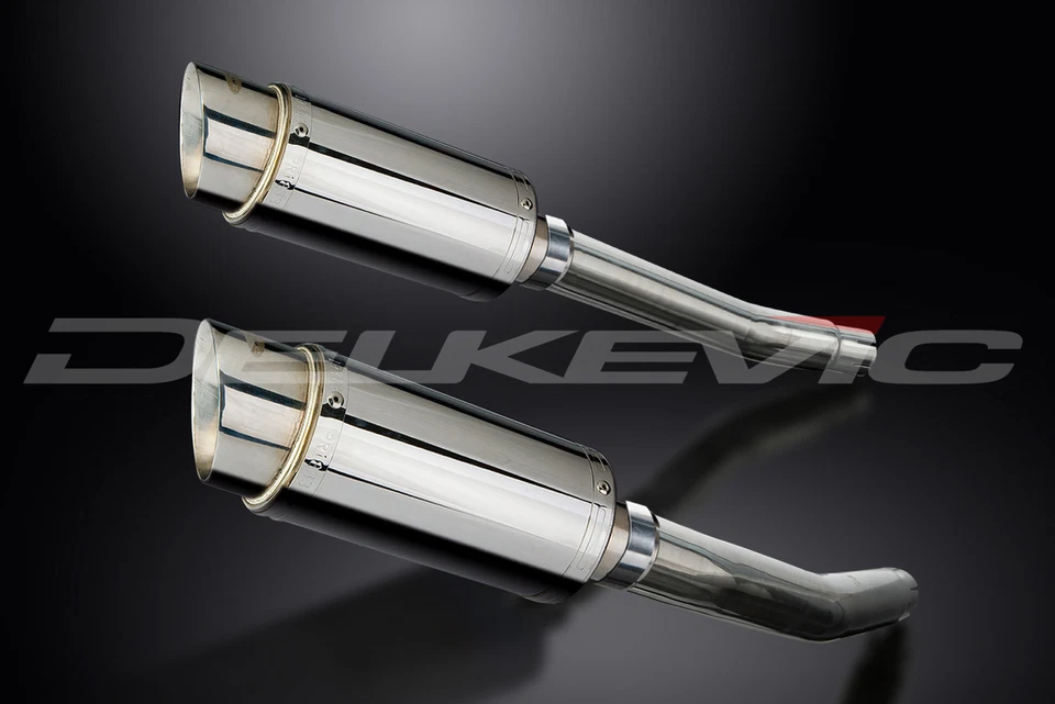 Suzuki Hayabusa GSX1300R 2008-20 8 дюймов круглый глушитель из нержавеющей стали комплект - Изображение 3 из 4