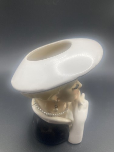 Rubens Lady Head Vase Vintage #494 Pearls Blonde Red Lipstick Rare Original - Imagen 9 de 16