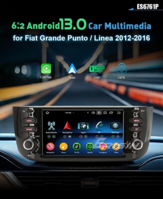 AUTORADIO GPS FIAT GRANDE PUNTO 4GB RAM + 64 Android 13 WiFi 4G ERISIN ES6761P