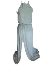 Show Me Your MUMU Heather Halter Dress, size S, color Silver Sage, maxi beach