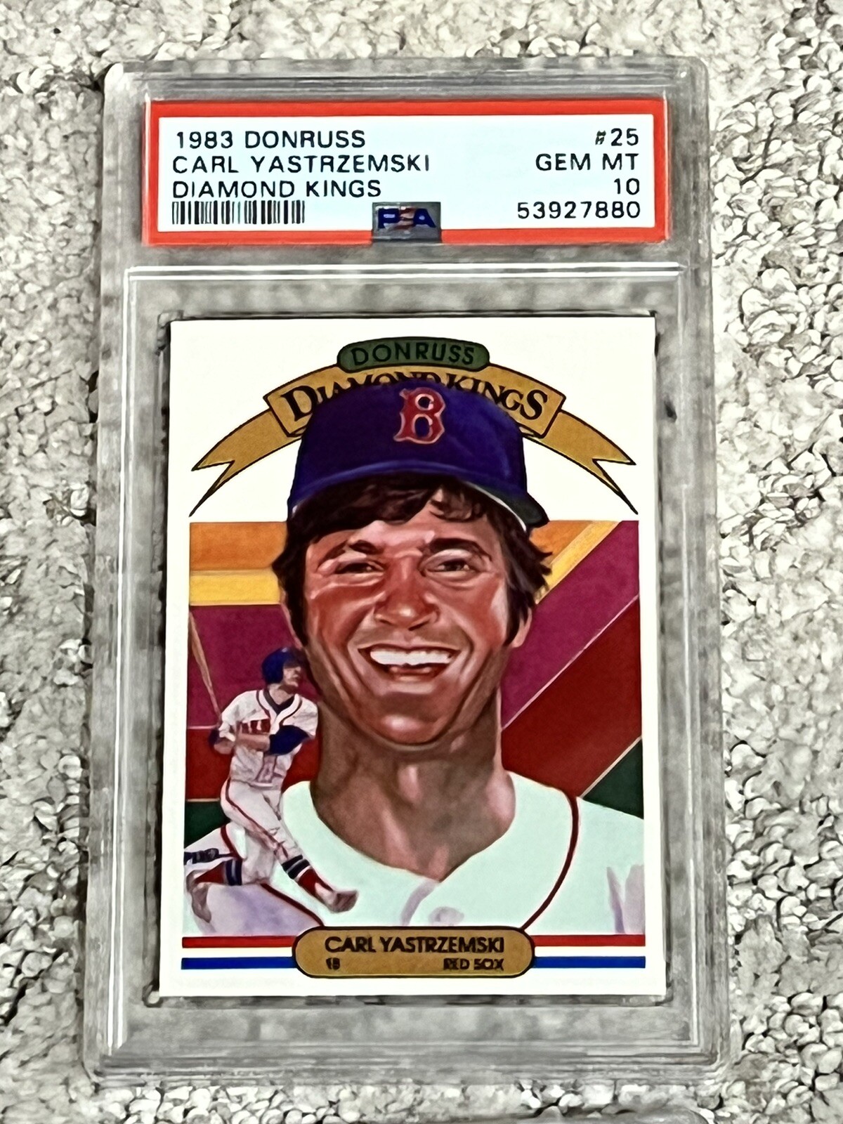 PSA 10 BASEBALL CARD HOF 1983 DONRUSS DIAMOND KINGS CARL YASTRZEMSKI RED SOX