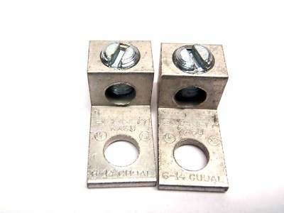 Burndy KA6U 1.06 '' Aluminum Mechanical Connector Lug 6-14 Awg Menge 2