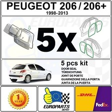 PEUGEOT 206 206+ BERLINE 5 PORTES KIT DE JOINT POUR LES PORTES & HAYON (5 PCS)