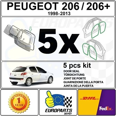 WINLAS PEUGEOT 206 206+ BERLINE 5 PORTES KIT DE JOINT POUR LES PORTES & HAYON (5 PCS)