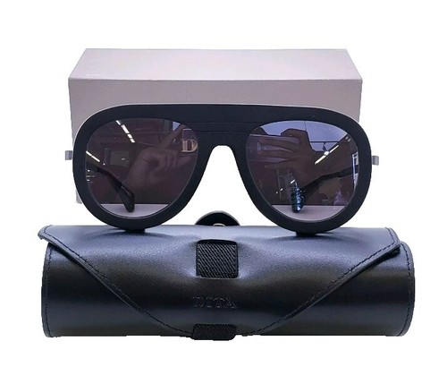DITA DRX2070B MACH FOUR Sunglasses Matte Black / Grey Gold Mirror