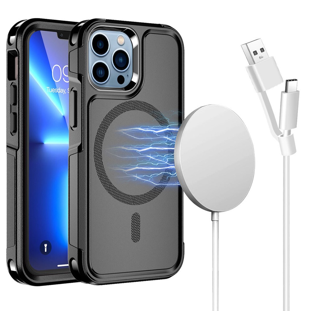 MagSafe Case For iPhone 16 15 14 13 Pro Max Shockproof Magnetic Protective Cover