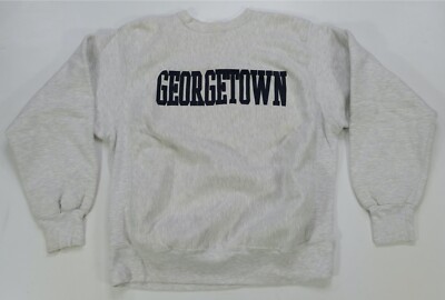 Rare Vintage CHAMPION Georgetown Hoyas Reverse Weave Crewneck 