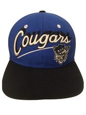 BYU Brigham Young Cougars Shadow Script NCAA Zephyr Snapback Flat Bill Hat Cap