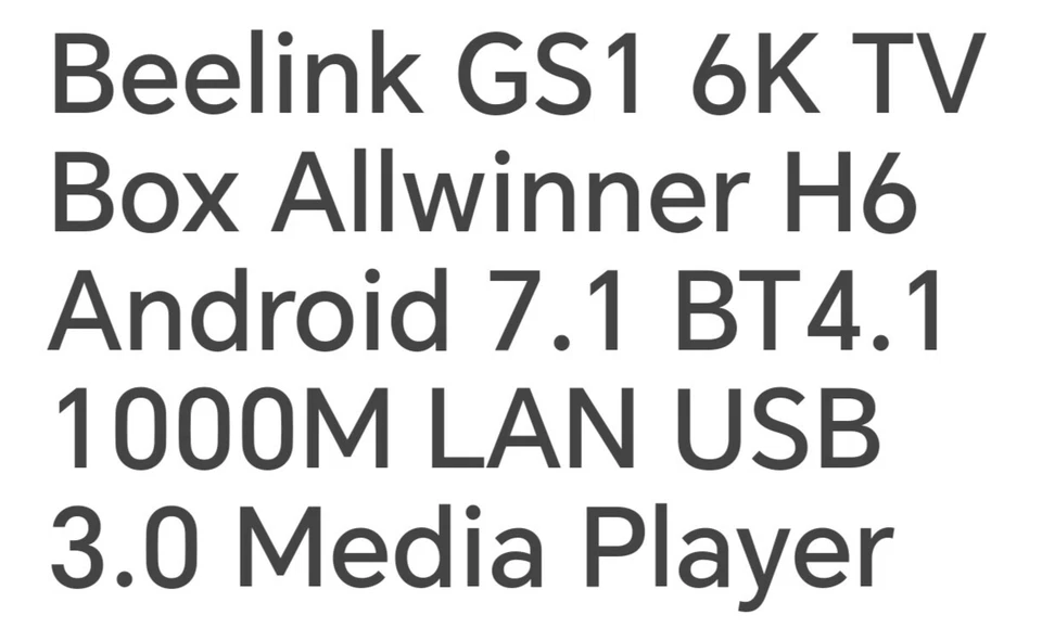 Beelink GS1 6K Allwinner H6 Android 7.1 TV Box, Brand New, Sealed, Clearance.. - Image 4 of 4