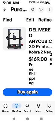 Pre-owned ANYCUBIC KOBRA 2/2 Neo/2 Pro 3D Printer 250mm/s Print Speed
