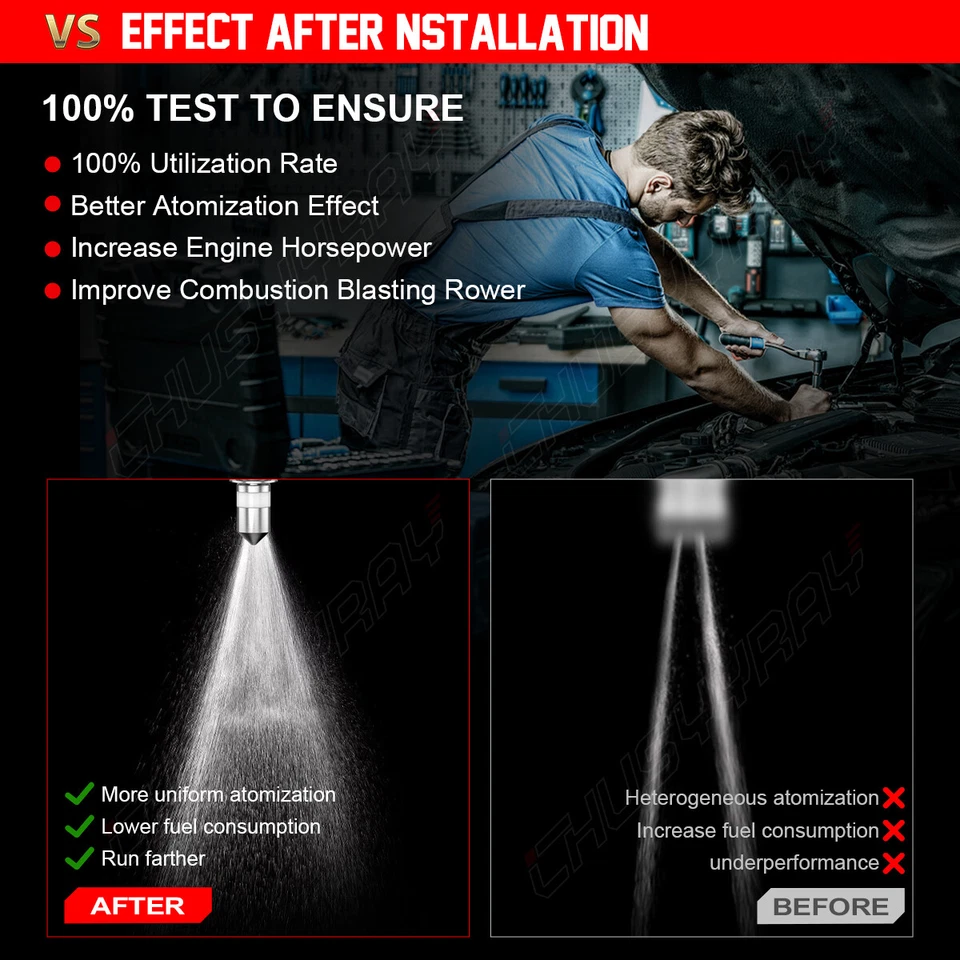 Inyector de combustible 4x nuevo para MERCEDES-BENZ CLS63 AMG 2012-2014 FJ1212 A2780700687 Foto 3 de 4