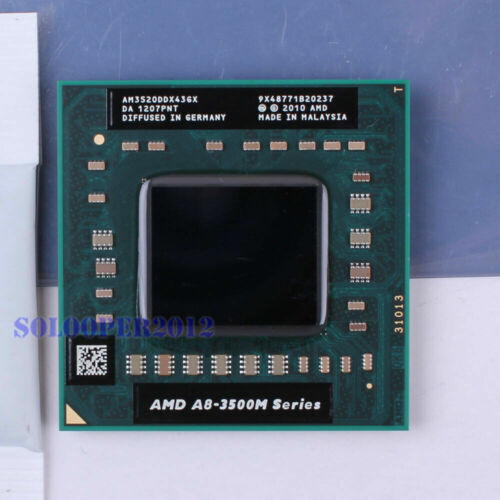 AMD A8-Series A8-3520M CPU 1.6 GHz/2500 (AM3520DDX43GX) Socket FS1 Processor - Picture 2 of 4