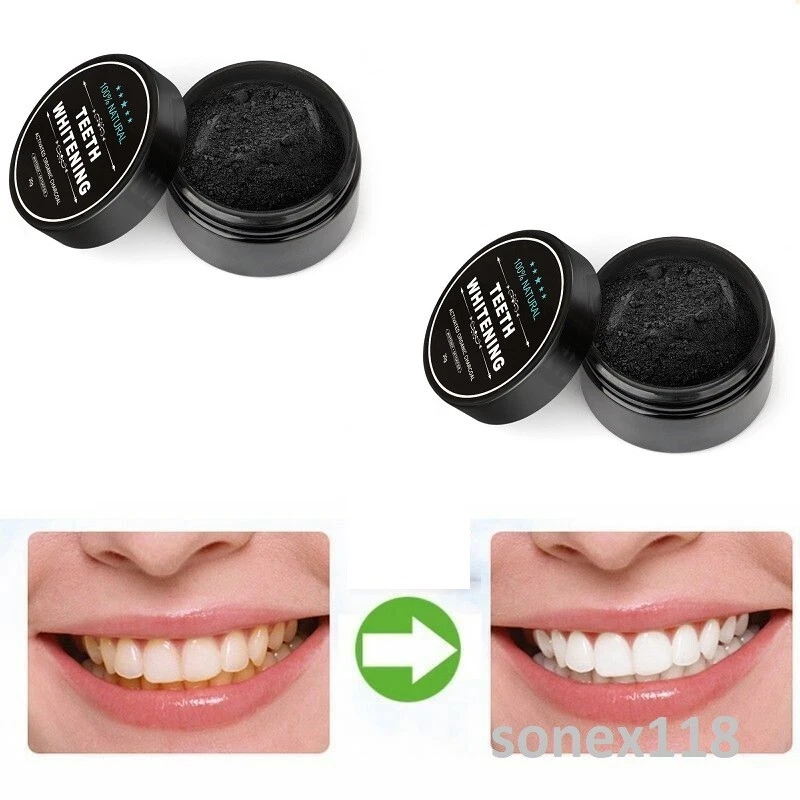 2x 100% Natürlich Aktivkohle Zahnaufhellung Pulver für Zähne - Bild 3 von 4