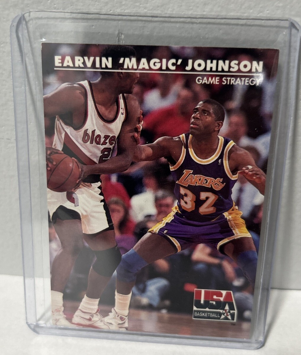 MAGIC JOHNSON のウルトラレアカード！ 1992 SkyBox USA Lakers Basketball Card #30 Magic Johnson/Game