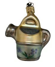 Midwest of Cannon Falls Mercury Glass Garden Watering Can Ornament 3.25”