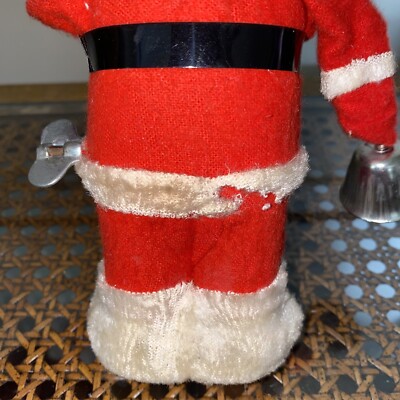 Vintage Alps Mechanical Santa Claus Christmas Japanese Wind Up Toy