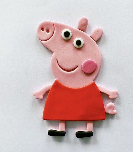 Edible Fondant Peppa Pig Body Cake Topper Fondant Sugar Paste Decorations - 第 9/15 張圖片