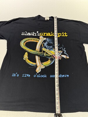 Vintage slash's 90 SHIRT ROCK TOUR SINGLE STICH concert metallica