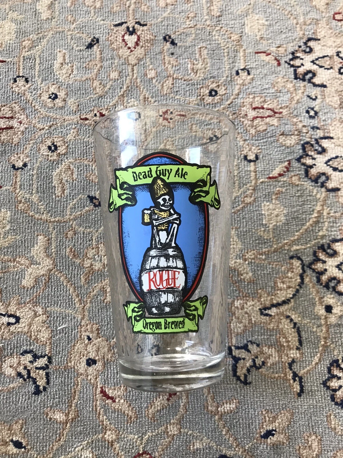 Dead Guy Ale Pint Beer Glass Tumbler Rogue Ales Oregon