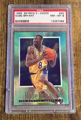 1996-97 Skybox E-X2000 #30 Kobe Bryant Lakers RC Rookie HOF PSA 8 