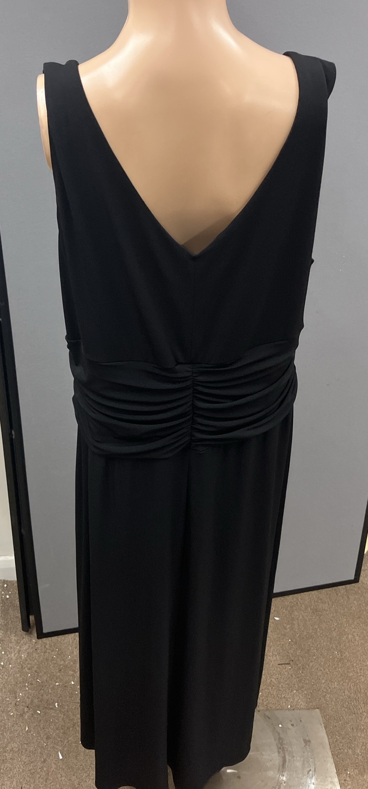 Glamorous Black Sleeveless Long Evening Dress UK Ladies Size 22 eBay