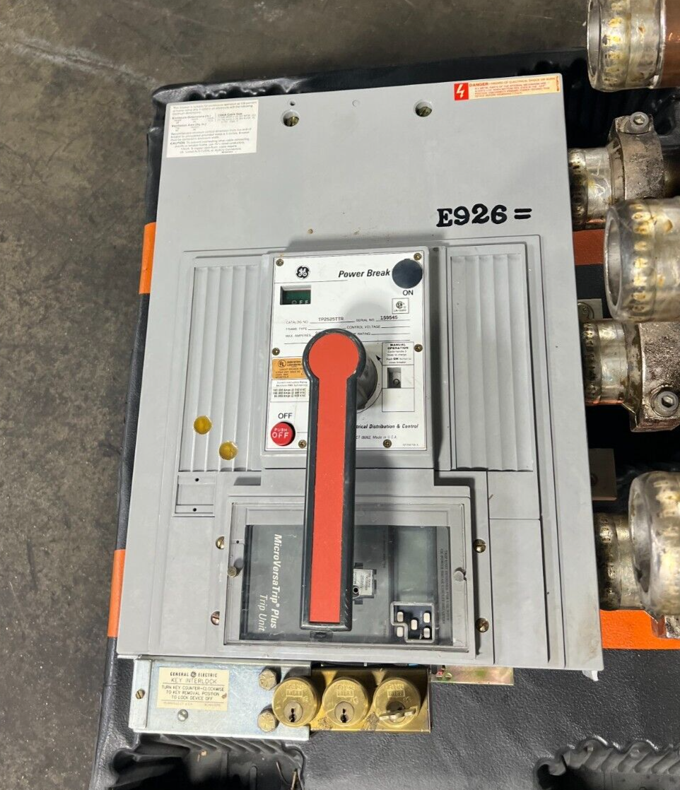 POWER BREAK 魁 GE TP2525TTR Power Break Circuit Breaker 2500A 3P 600V 3PH Trip