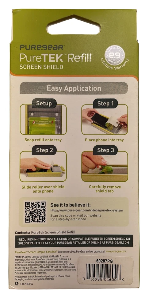 Заправочный экран PureGear PureTek для iPhone 4/4S - Изображение 2 из 4