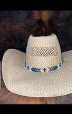 Beaded Hat Band Native American Style Handmade hatband