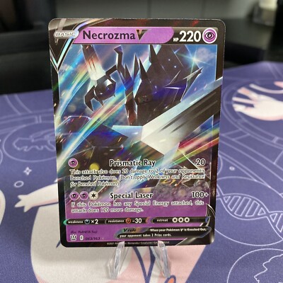 necrozma v pokemon card value Necrozma V Ultra Rare Pokemon TCG Card Battle Styles 63/163 Mint