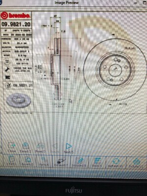 BREMBO RENAULT ESPACE/GRAND ESPACE BRAKE DISC 308mm 