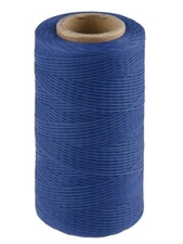 Waxed Sail Twine / Whipping & Sewing Thread -  1/4 pound bulk spool BLUE