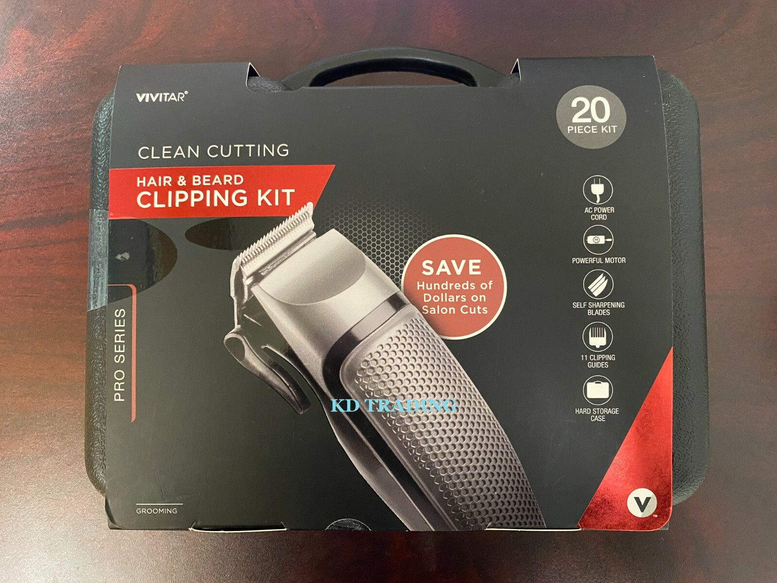 VIVITAR HAIR & BEARD 20-Pieces Portable PRO CLIPPING KIT Precision Clipper  | eBay