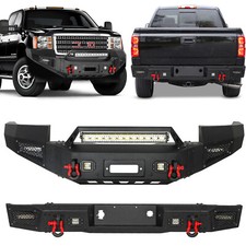 For 2011-2014 Gmc Sierra 2500hd 3500hd Offroad Front Rear Bumper Wwinch Plate