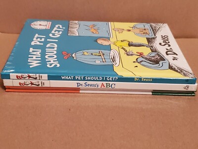 Dr. SEUSS 3pc set-(What pet should I get, ABC, Go, dog. Go.) (SEALED)
