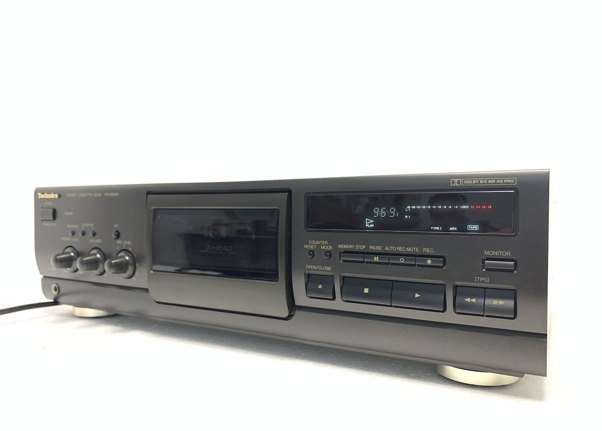 TECHNICS RS-BX601 Stereo Cassette Deck 3 Head Vintage 1994 TECHNICS RS-BX601 Stereo Cassette Deck 3 Head Vintage 1994