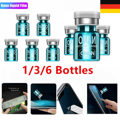 1-6 Stück NANO Liquid Glass Screen Protector Oleophobe Beschichtung Film DE