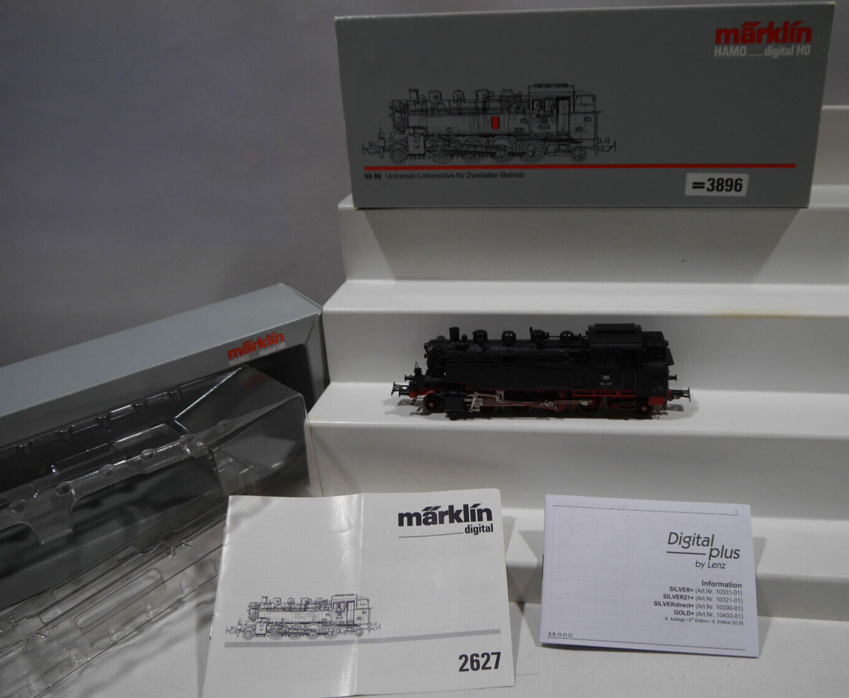 Märklin Hamo - Digital H0 1:87 Gleichstrom 3896 Dampflok BR 86 260 der DB  OVP