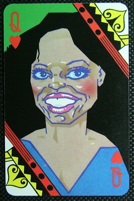 1 playing card Diana Ross   Malcolm Harrison Rock 'N' Pop Sony Tape Queen Hearts