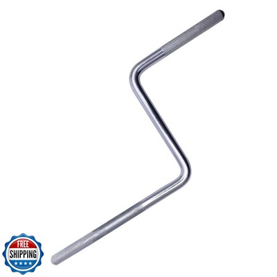 TUOREN Percussion Cowbell Mount Rod Z-Shaped Rod for Drum Set Percussion Acce