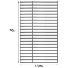 Stainless Steel BBQ Grill Mesh Grate Grid Cook Net Replacement- Rectangle/Round