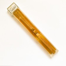 NOS VTG 10mm Speidel Gold Tone Stainless Center Clasp w/ Chain Ladies Watch Band