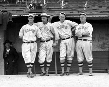 Chicago Cubs Tyler, Vaughn, Douglas, and Hendrix at Weeghman Park 1918 Photo