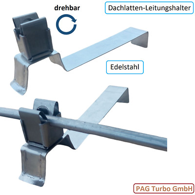 Dachlattenhalter Edelstahl  Blitzschutz Blitzableiter Erdung Aufnahme 8mm BS1