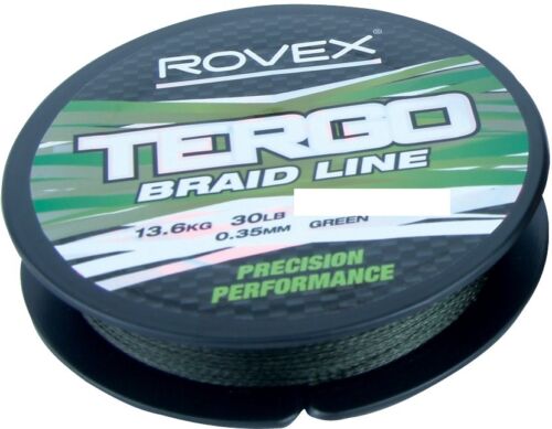 Rovex Tergo Performance Fishing Braid - 250YD Spool - 15lb,20lb,30lb OR 50lb  - Afbeelding 1 van 1