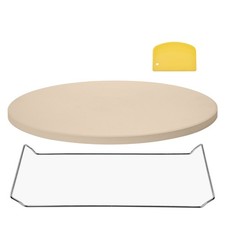 Uimoso 16-Inch Round Cordierite Pizza Stone for Oven and Grill Baking